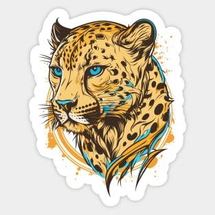 Graffiti Paint Jaguar Creative Sticker